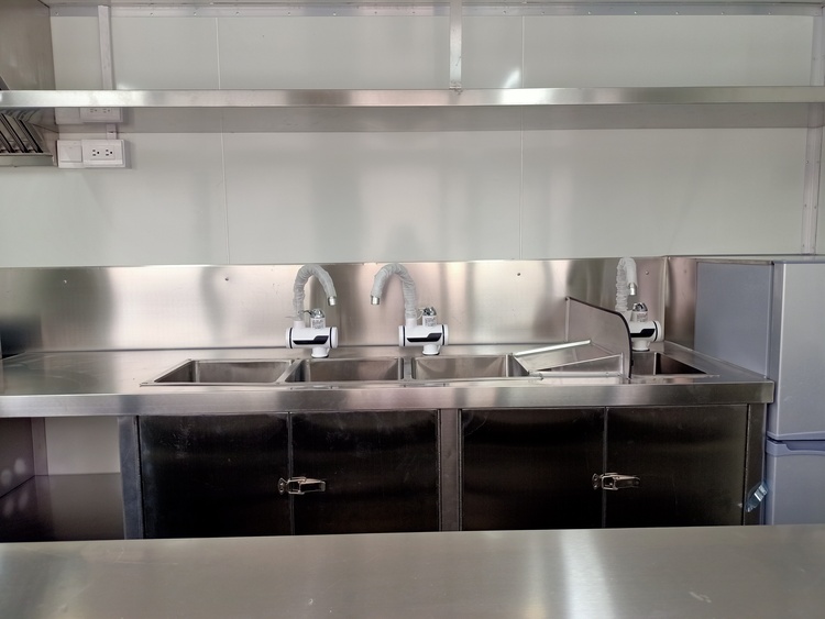 barbecue concession trailers for sale with 3 compartment water sink