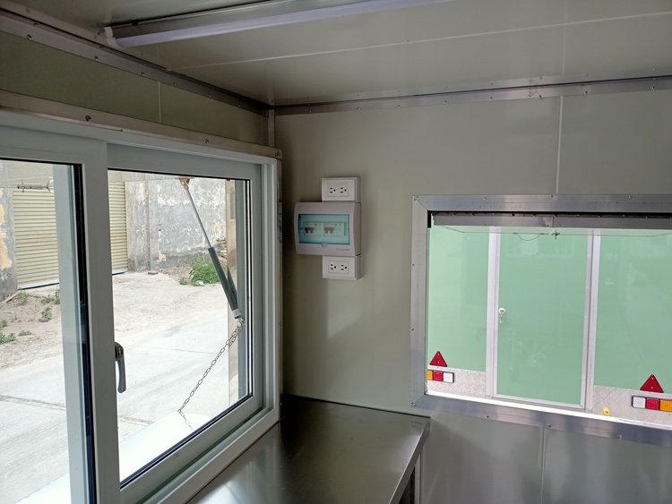 barbecue concession trailers with electric panel