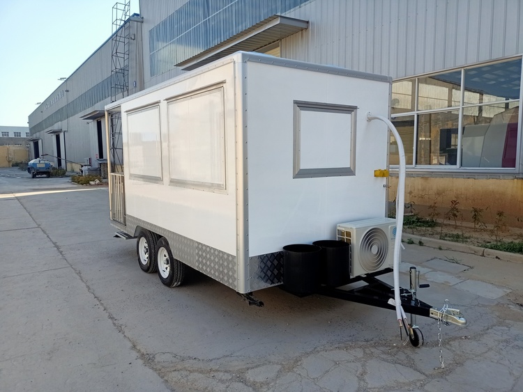 custom food trailer with bathroom for sale