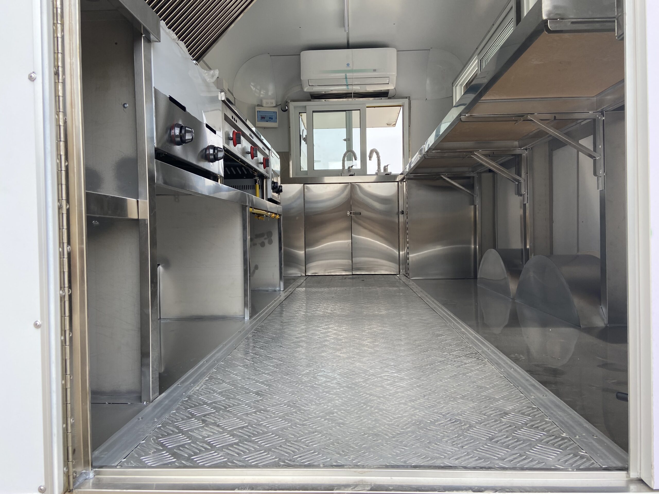 13ft concession taco food trailer design and layout