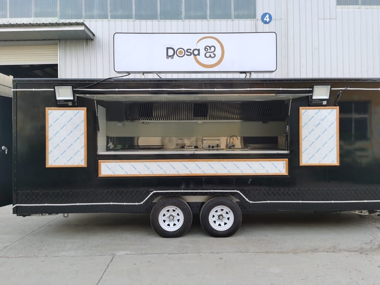 19ft Custom Large Enclosed Mobile Kitchen Food Catering Trailer