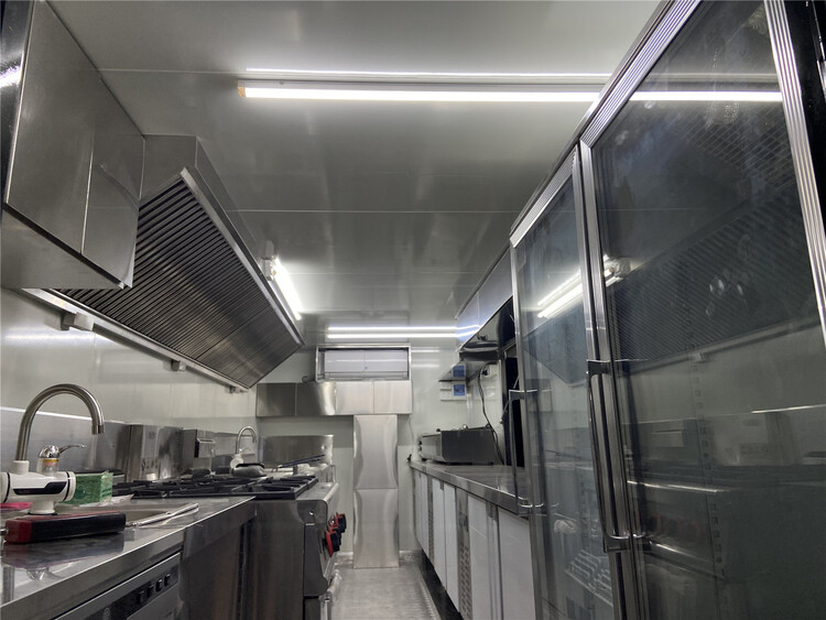 19ft mobile kitchen trailer inside