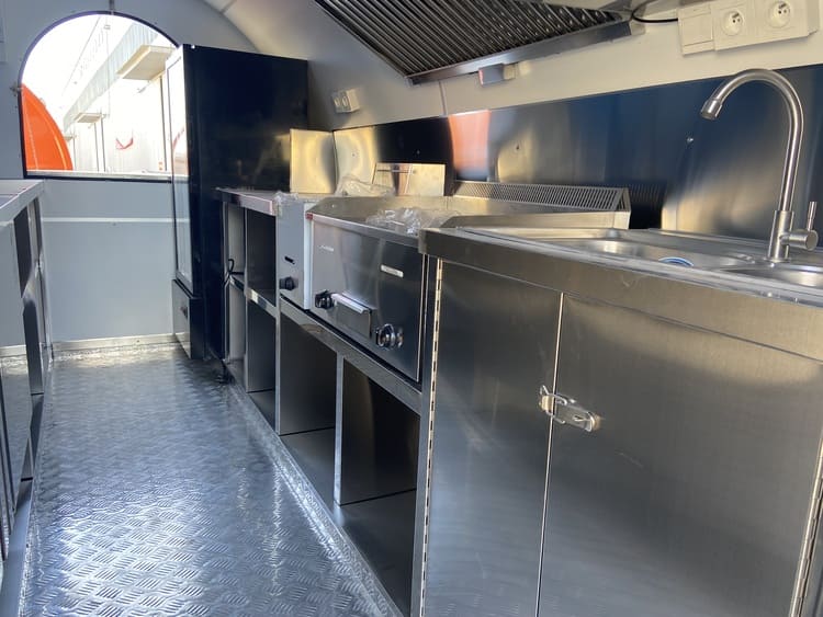 bbq catering trailer with griddle and fryer for sale