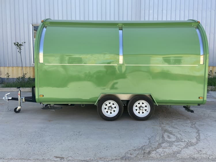 cheap custom mobile food trailers in stock
