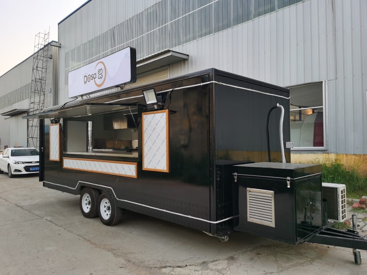 19ft Custom Large Enclosed Mobile Kitchen Food Catering Trailer