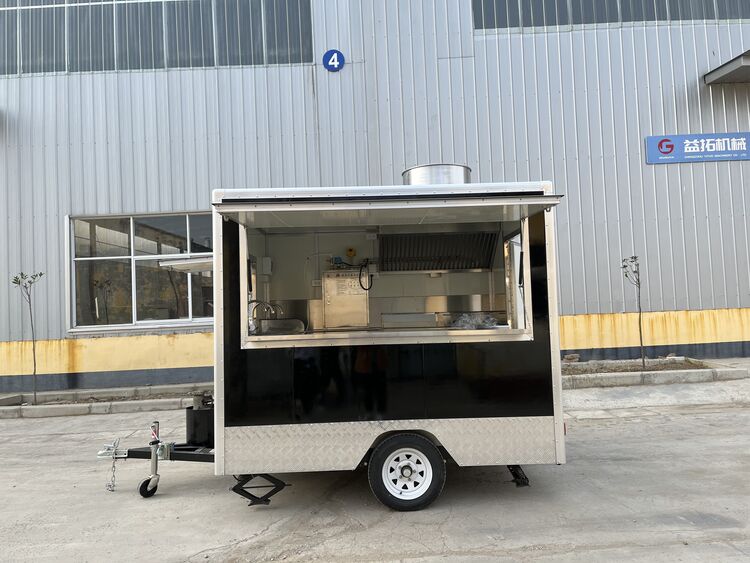 8.2ft Enclosed Hot Dog Trailer with Fire Suppression System