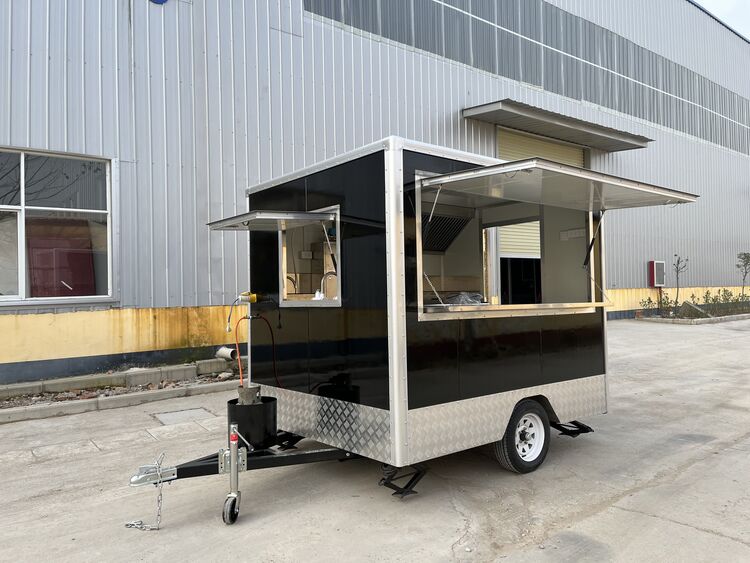 enclosed hot dog trailer with fire suppression system