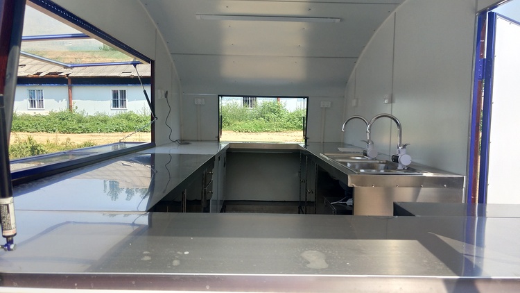 13ft Custom Burger Food Truck for Mobile Restaurant