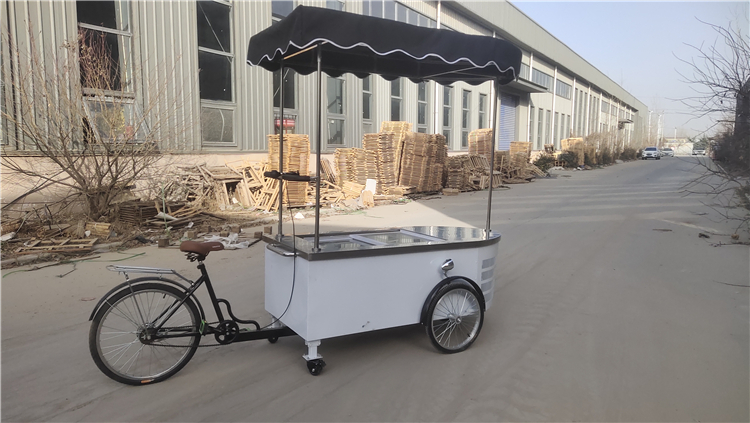 Portable Vintage Mexican Ice Cream Cart with  Fridge for Wedding