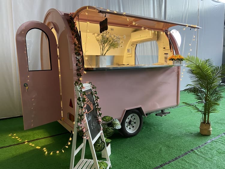 Small Concession Trailer for Rolled Ice Cream Under 4,000ETO DEVICE