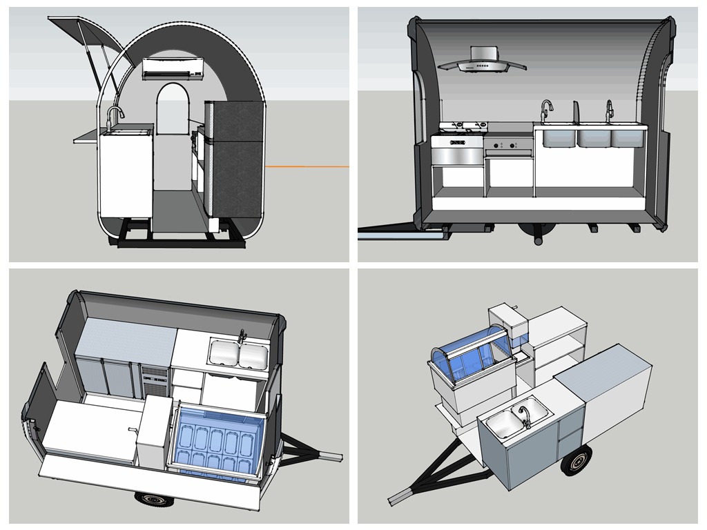 small ice cream trailer design