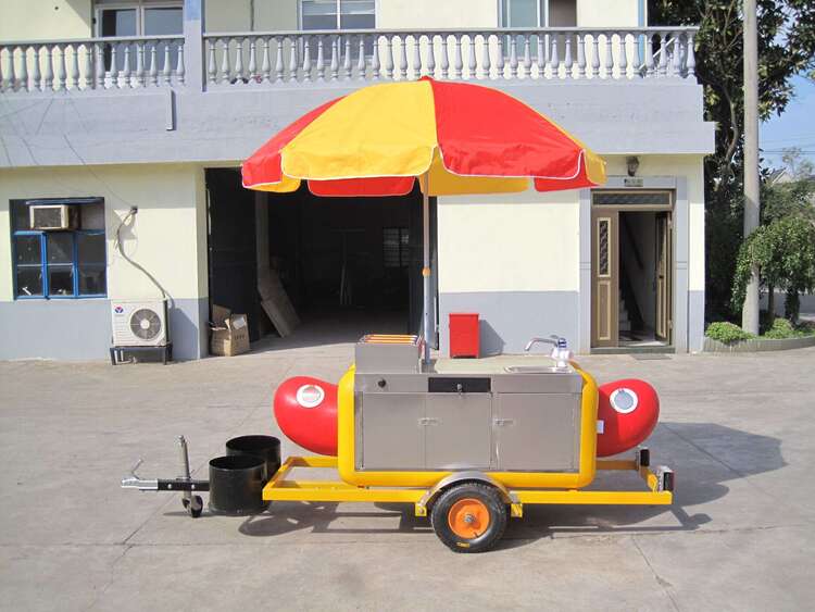 Small Mobile Hotdog Stand Cart for Sale