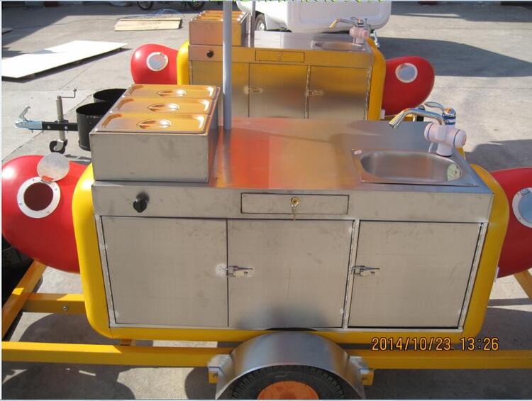 Small Mobile Hotdog Stand Cart for Sale