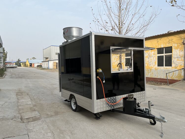 8.2ft Enclosed Hot Dog Trailer with Fire Suppression System