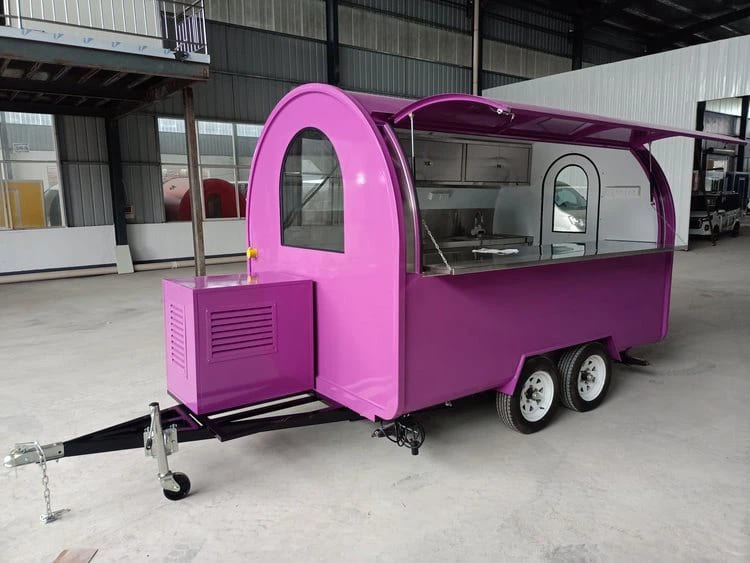 Fully Equipped Mobile Restaurant Trailer for Sale