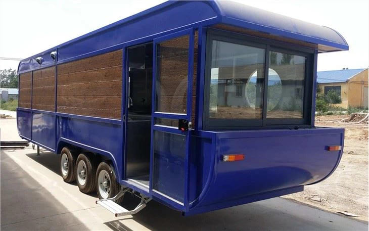Advanced Fully Equipped Burger Trailer with a Commercial Mobile Kitchen
