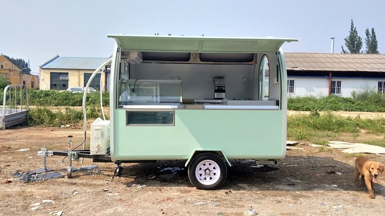 Fully Equipped Mobile Ice Cream Cart Trailer with Freezer Under $4,000