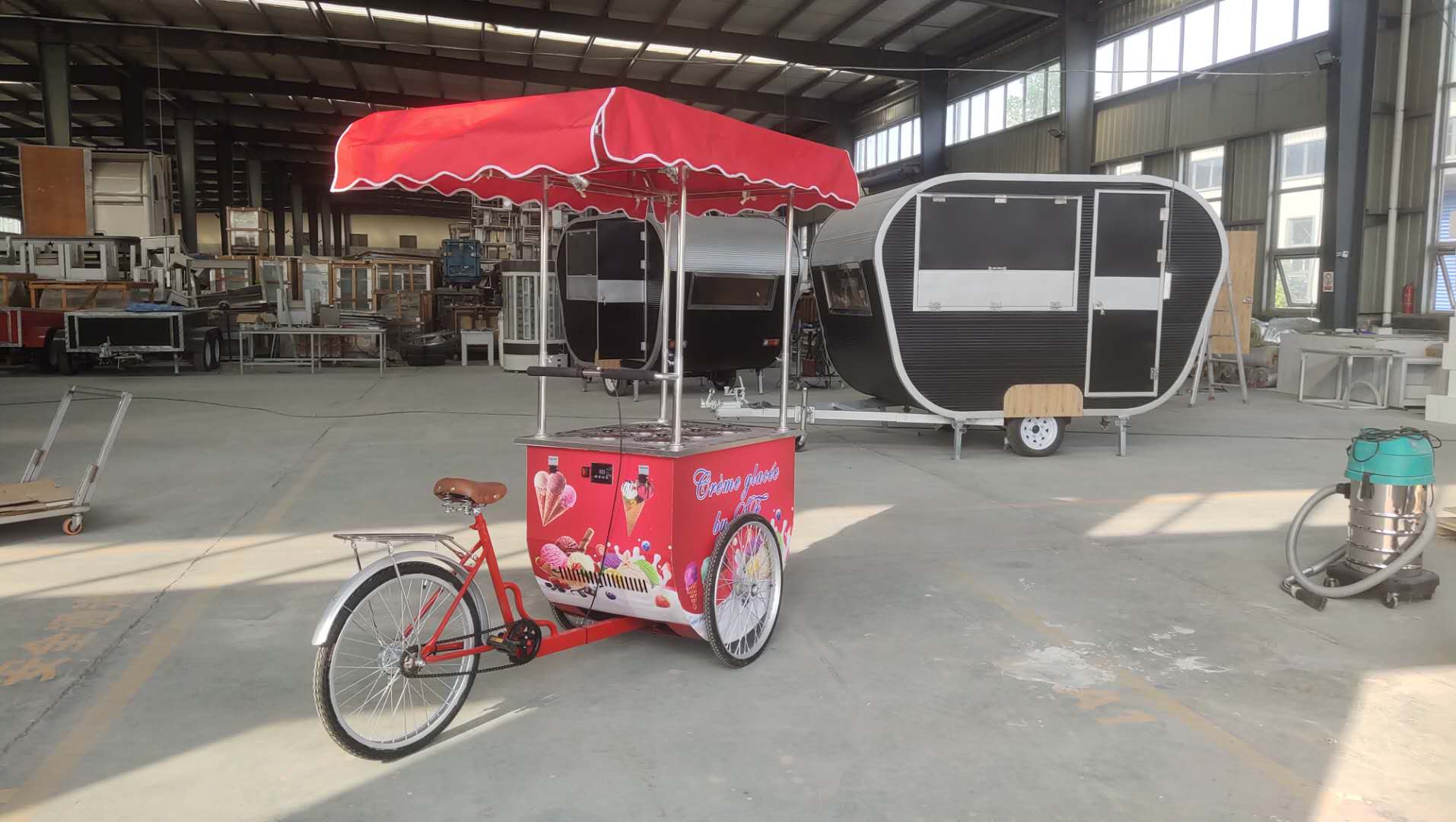 New Tricycle Vending Cart for Ice Cream and Gelato