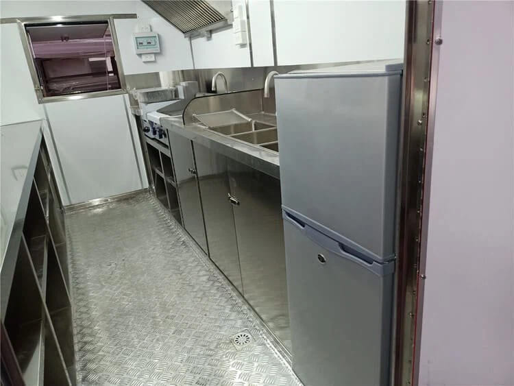 mobile food caravan with fridge for sale