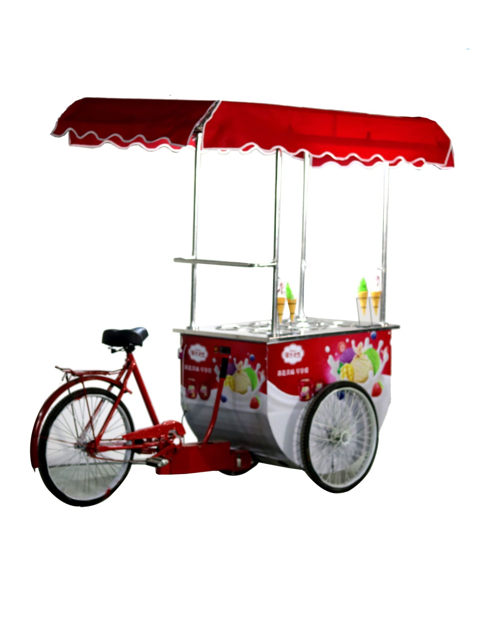 Small Bicycle Ice Cream Cart for Sale Food Cart ManufacturerETO