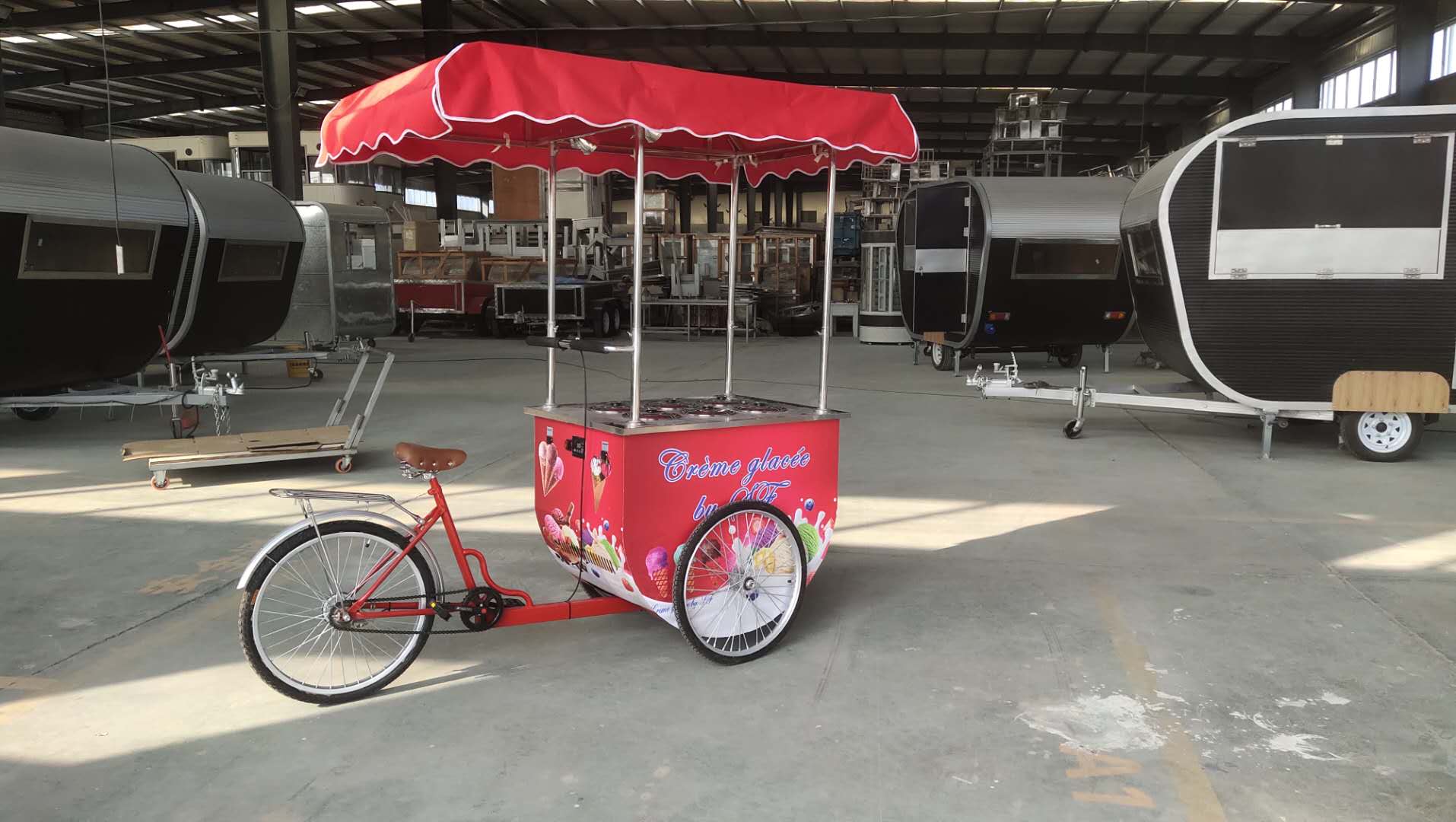 New Tricycle Vending Cart for Ice Cream and Gelato