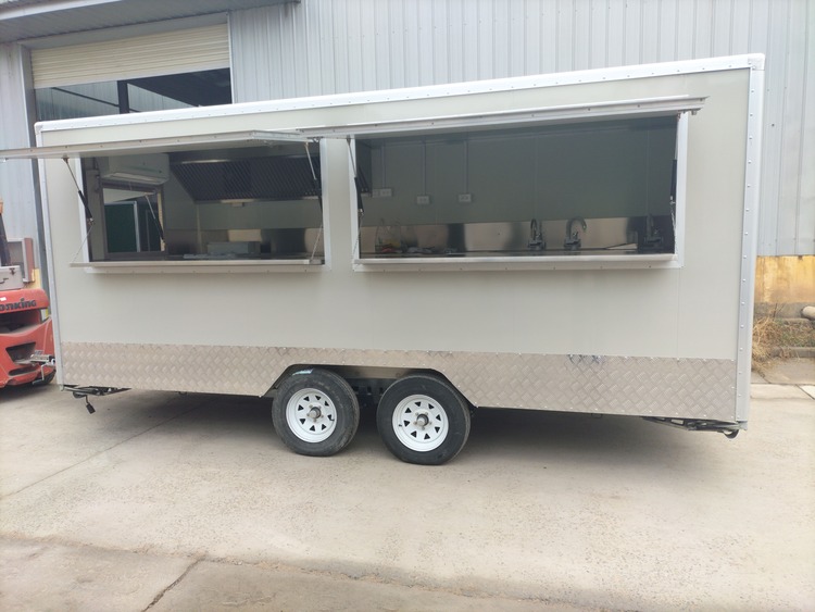 16ft BBQ Competition Trailer with Grill & Fryer