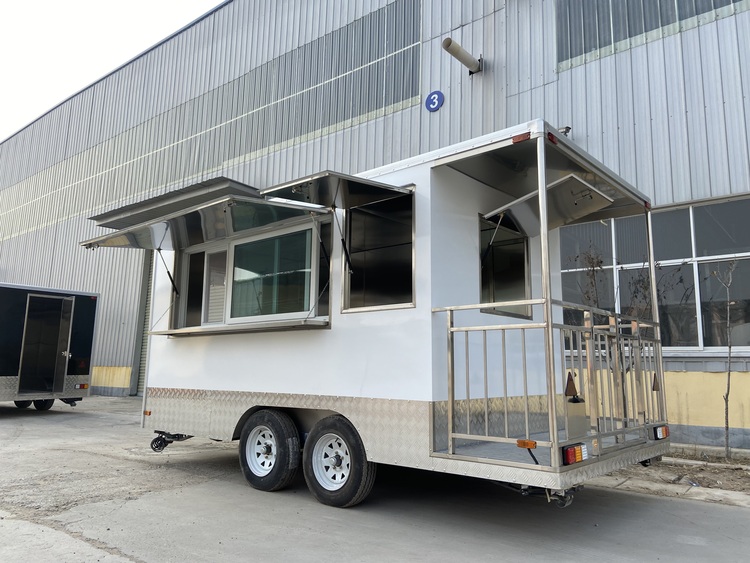 14.7ft Custom BBQ Porch Trailer for Sale