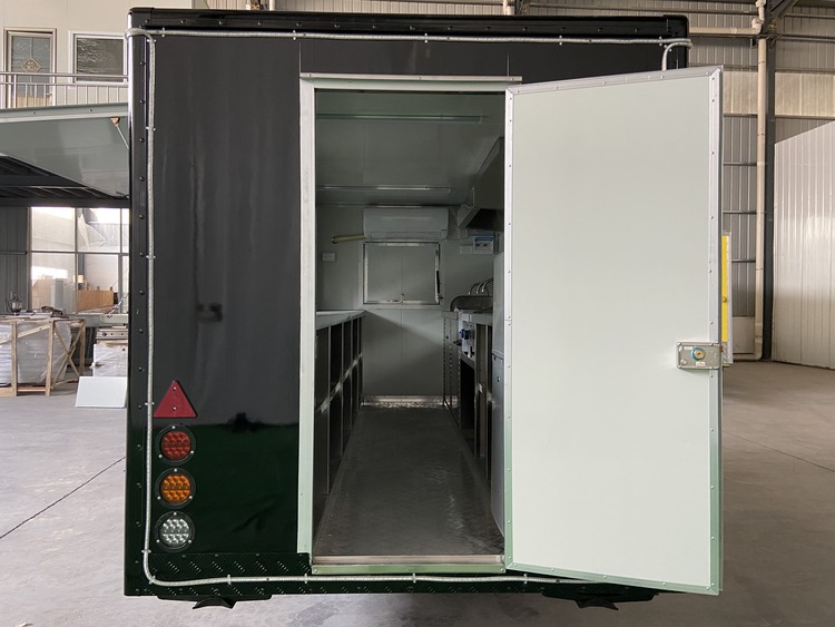 fully equipped food vending trailer with certified tail lights