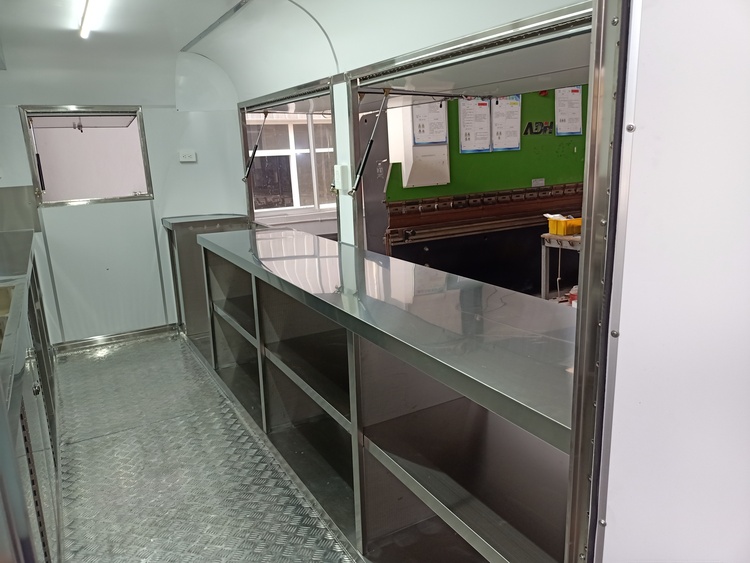 custom food trailer interior design