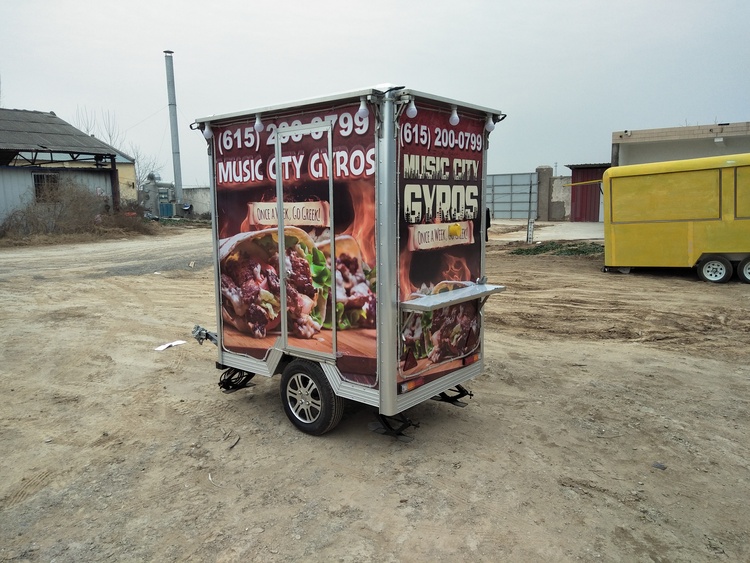 5ft Mini Mobile BBQ Trailer with Stainless Steel Kitchen Equipment