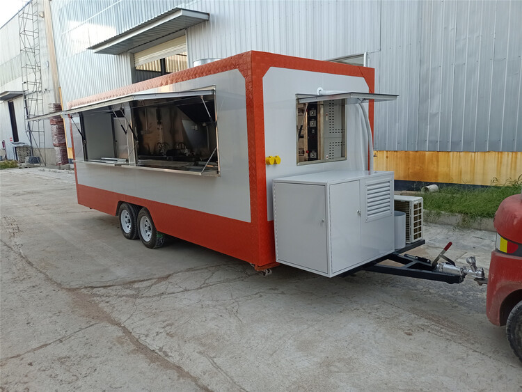 19ft Pizza Food Trailer with a Gas Pizza Oven
