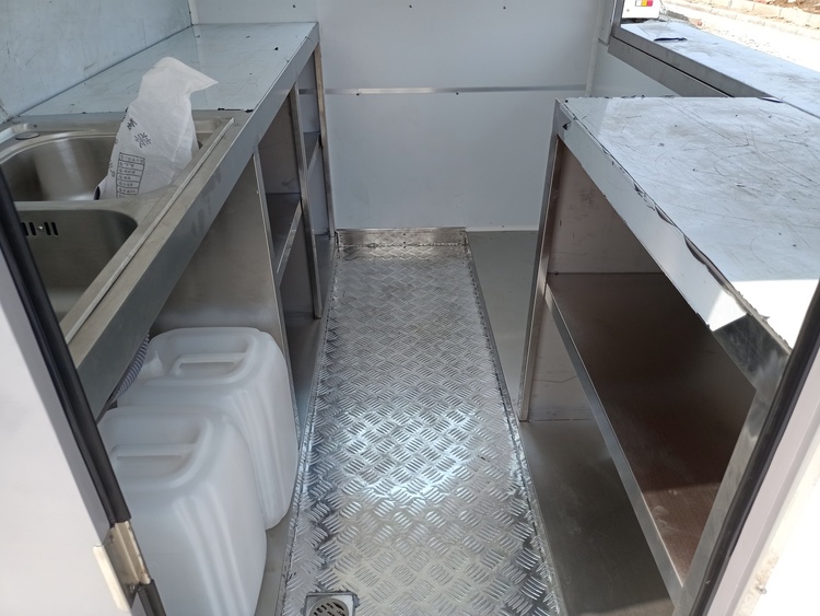 mobile donut concession trailer interior