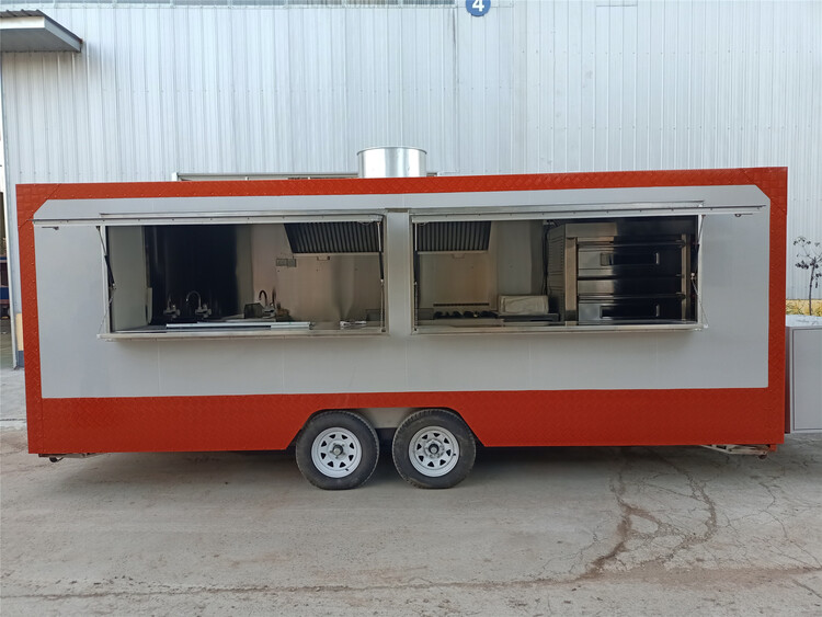 19ft Pizza Food Trailer with a Gas Pizza Oven