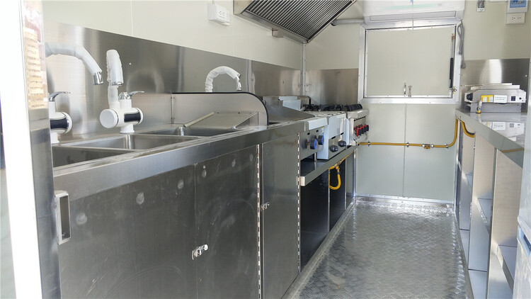 11ft fully equipped cooking trailers interior design
