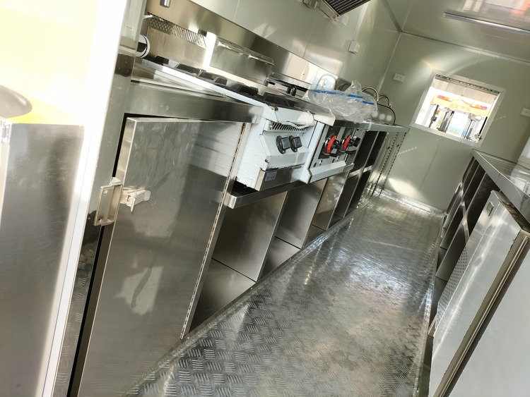 16ft fully equipped mobile kitchen interior design
