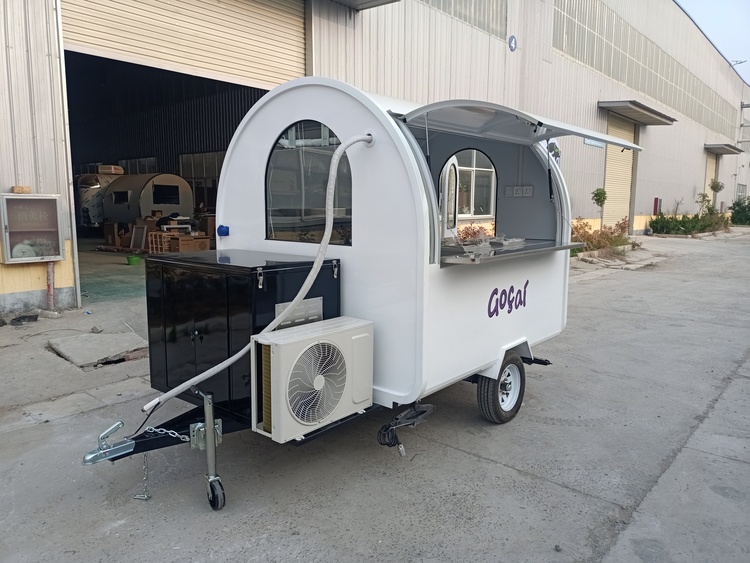 7ft Small Ice Cream Food Trailer for Sale