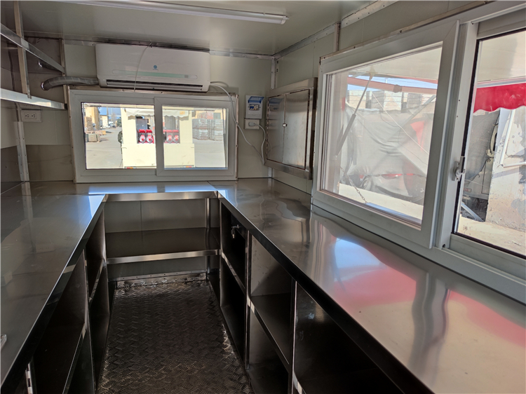 custom mobile flower truck interior