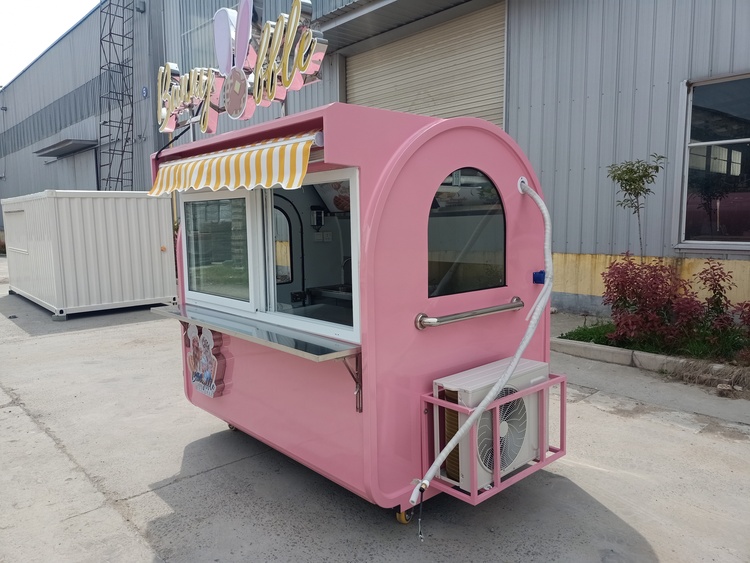 7ft Small Waffle & Ice Cream Food Kiosk for Sale