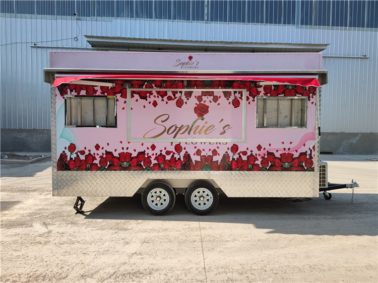 new custom mobile flower truck for sale