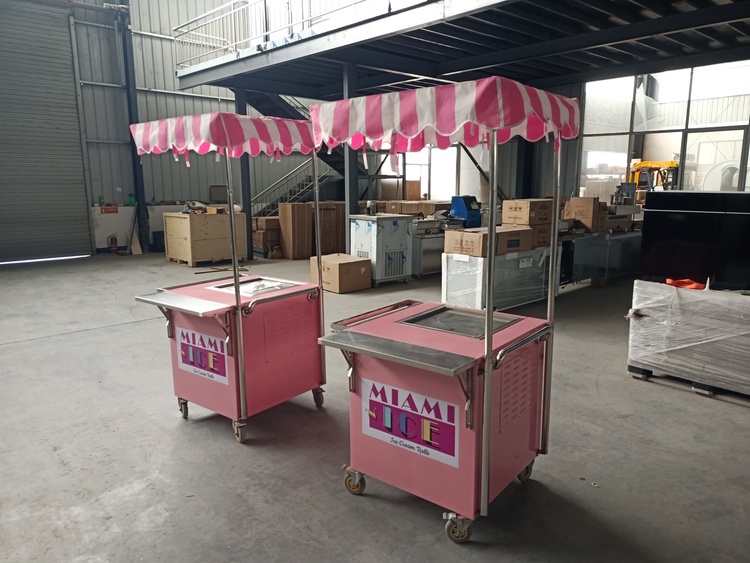 Rolled Ice Cream Cart for Sale