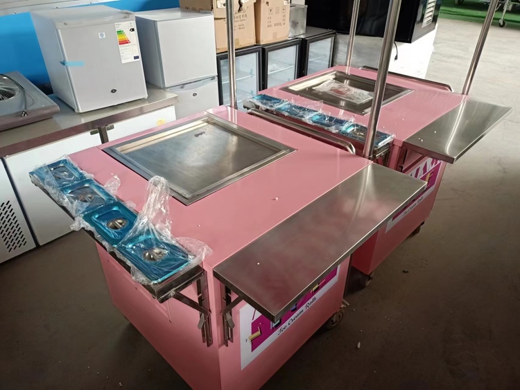 rolled ice cream carts