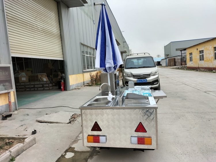 Small Hotdog Cart for Sale, with Grill and Fryer