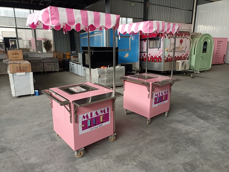 Rolled Ice Cream Cart for Sale