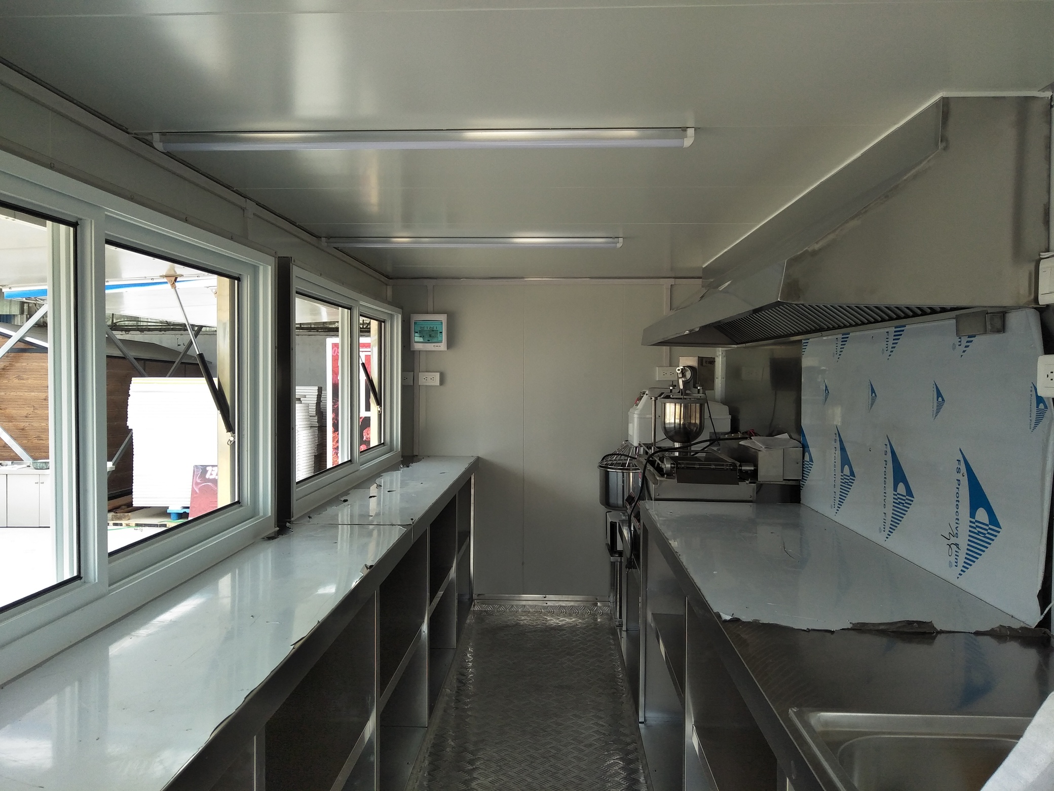 14ft donut concession trailer interior design