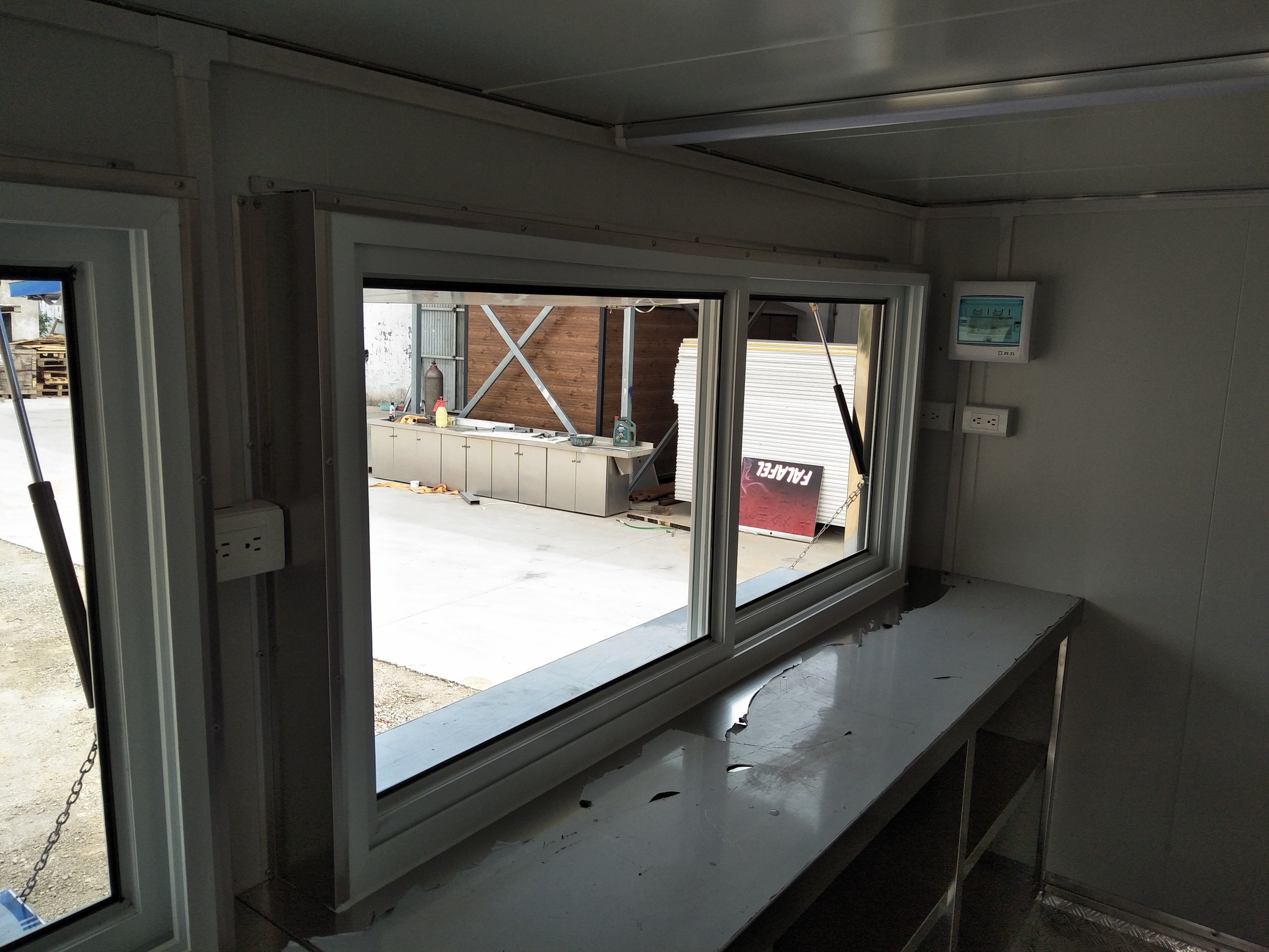 14ft donut concession trailer interior