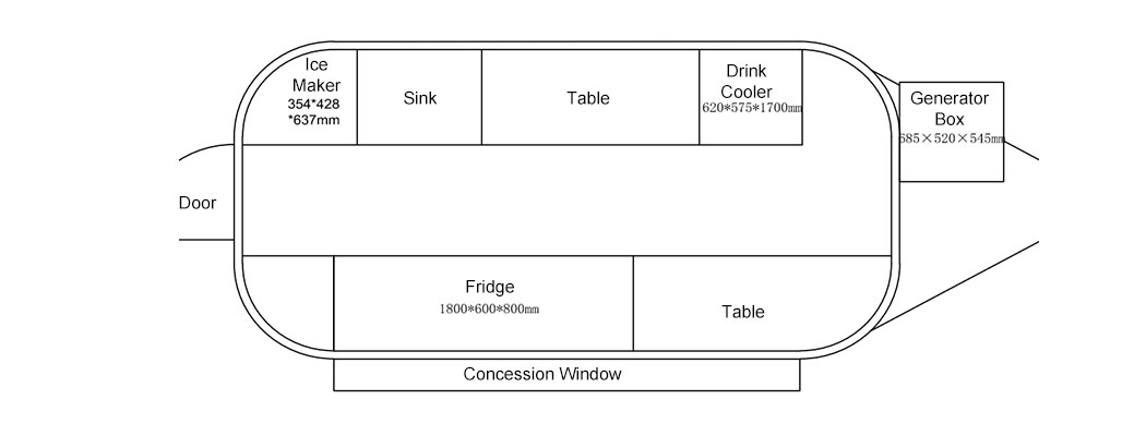 airstream bar floor plan