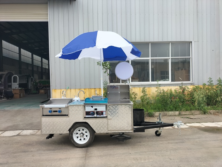 Hot Dog Cart with Grill and Fryer for Sale in US