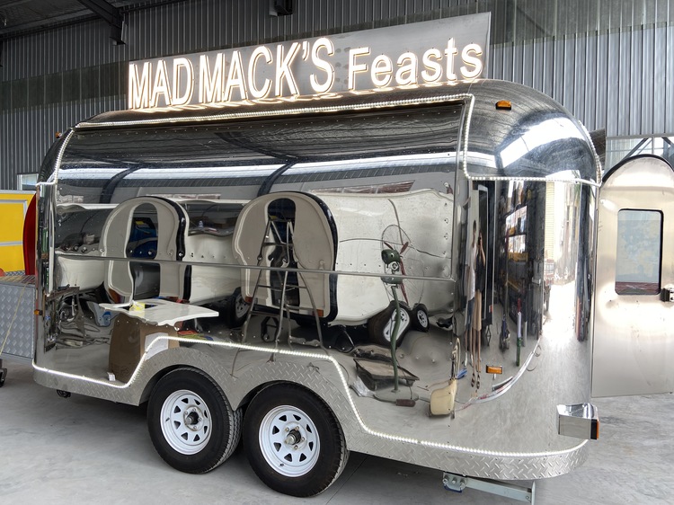 mobile airstream ice cream trailer