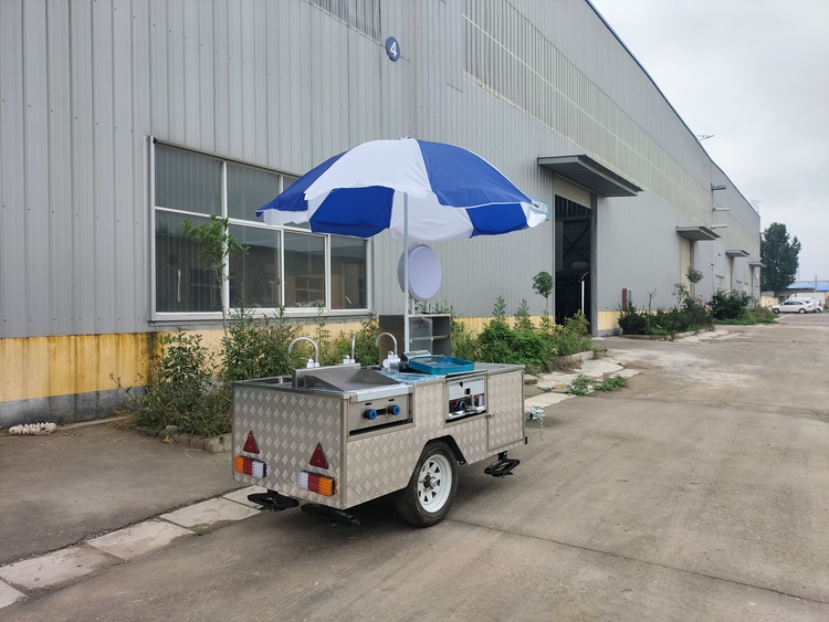 Hot Dog Cart with Grill and Fryer for Sale in US