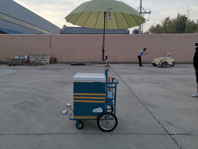 Small Ice Cream Push Cart for Sale